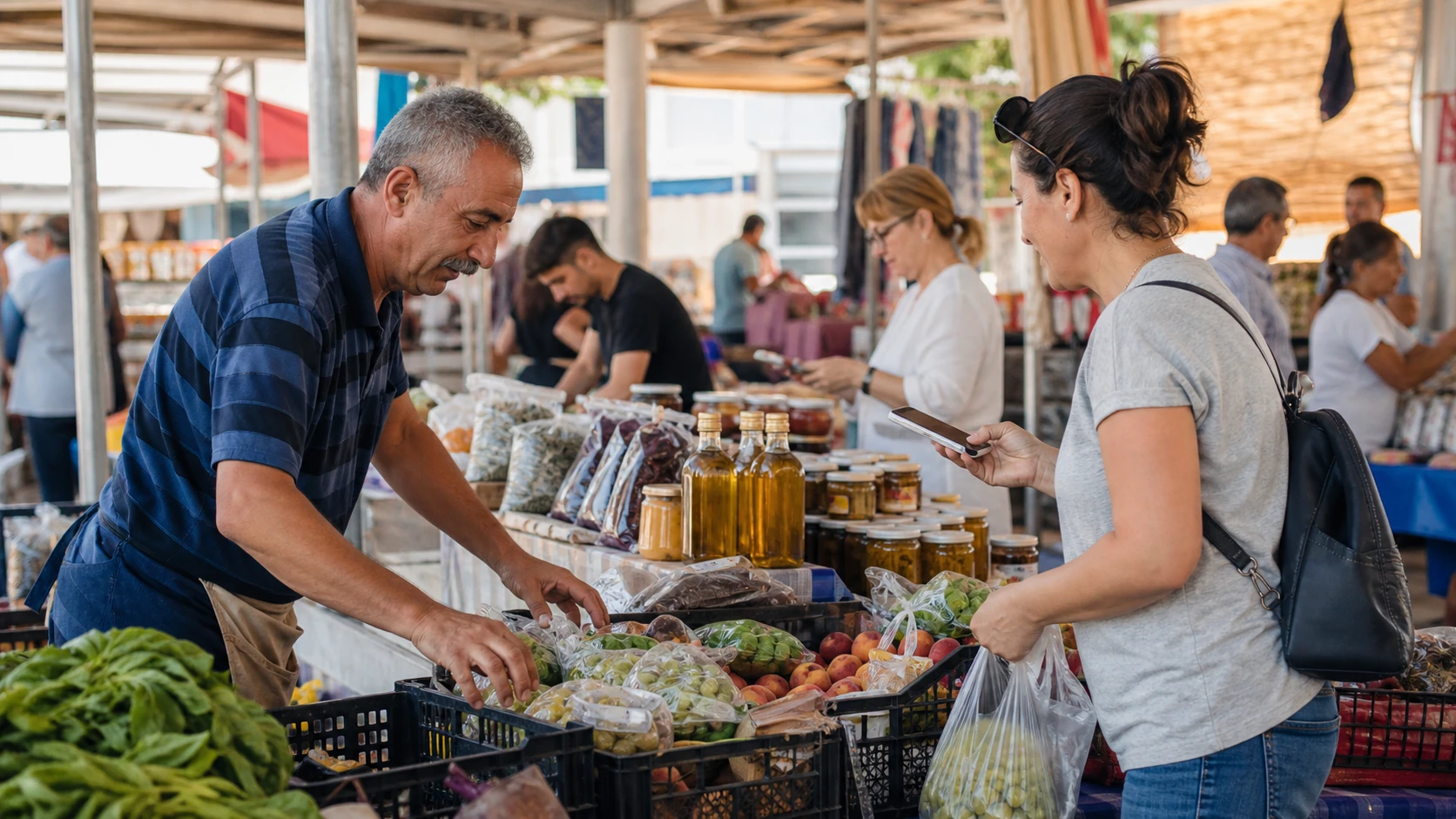 Yerel üretici pazarları kent ekonomisine canlılık katıyor